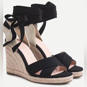J. Crew Lace-up Espadrille Wedges